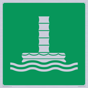 E055 safe condition marine evacuation chute